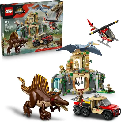 LEGO Jurassic World Spinosaurus & Quetzalcoatlus Air Mission Dinosaur 76976: Save 34%
