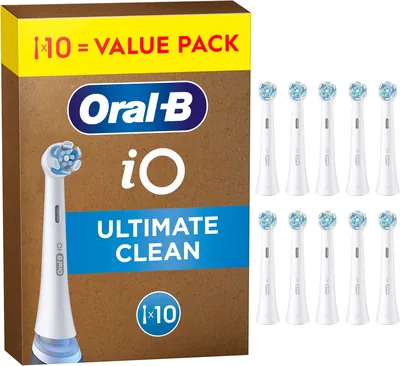 Oral-B iO Ultimate Clean Oryginalne końcówki szczoteczek elektrycznych z krzyżującymi się włóknami