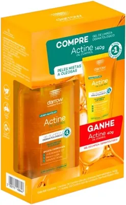 Gel de Limpeza Dermatológico Darrow Actine Oil Control Kit com Ácido Glicólico e Vitamina B5 - Best Deal