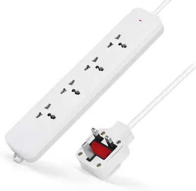 TAFAN™ 13A4 Extension Socket, 3m Cable, 4 Sockets