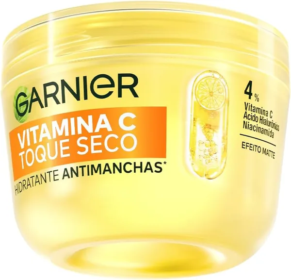 Garnier Gel Creme Hidratante Facial Antimanchas Toque Seco com Vitamina C, Niacinamida e cido Hialur nico, 85g