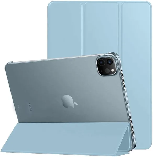 Apple Smart Trifold Hard Matte Back Flip Stand Case Cover for iPad Pro 4th/3rd/2nd Gen (11 inch) | Support 2nd Gen Ap
