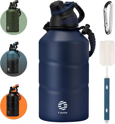 Botella de Acero Inoxidable Fjbottle con Tapón Magnético 1500ml/1900ml Libre de BPA Botella Térmica para Deportes Gimnasio
