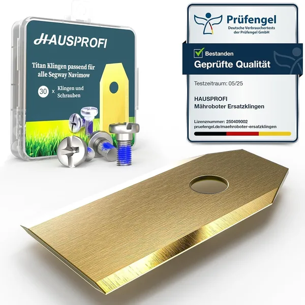 HAUSPROFI Titanium Replacement Blades for Segway Navimow i105e & H Series