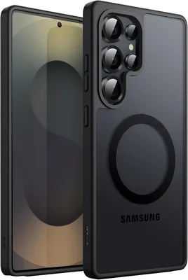 JETech Magnetik Cas för Samsung Galaxy S25 Ultra 5G, Kompatibel med MagSafe, Ljusmått Matt Bak Shockproof Telefon Kas