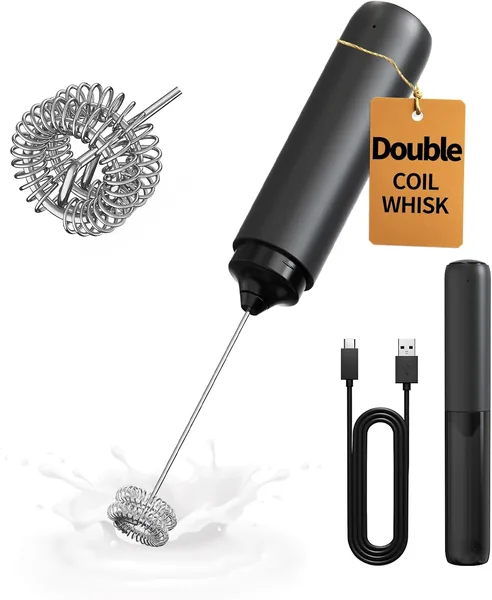 CIRCLE JOY Electric Milk Frother Handheld