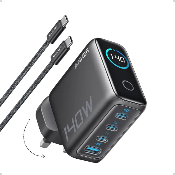 Anker 140W USB C Charger for MacBook iPhone 17 Series Samsun