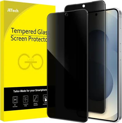Protection Anti-Espionnage JETech en Verre Trempé pour Samsung Galaxy S25 - 2 Pièces | 9H, Compatible Empreinte Digitale