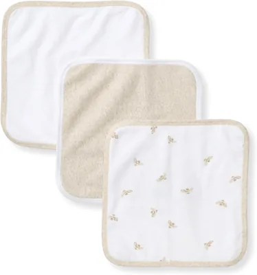 Burt's Bees Baby Washcloths - 100% Organic Cotton, Soft & Absorbent - 3 Pack (17% Off)