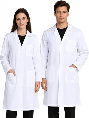 Chemise blanche de laboratoire Voarge pour laboratoire médical - Chimie