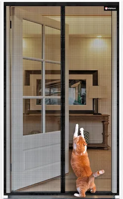 Luxus Fliegenschutztür aus Fiberglas mit starker Feuerbeständigkeit und Rissfestigkeit, 110 x 220 cm Fliegengittertür für Balkon Ohne Rahmen