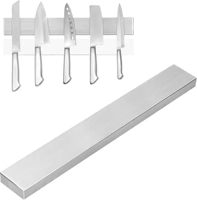 Magnetlist Kniv 30 cm självhäftande, magnetisk knivhållare av rostfritt stål