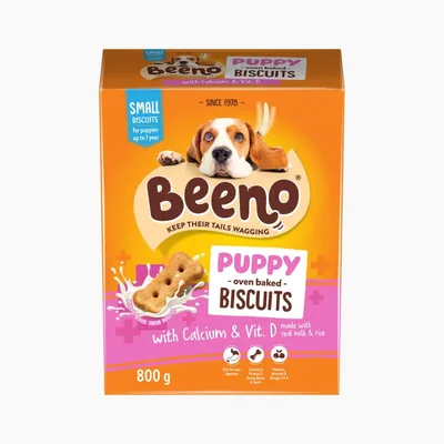 Beeno Puppy Crunchy Biscuit Treats With Calcium 800g - 19% Off