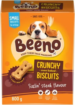 Beeno Small Steak Biscuits 800g - Dog Treats | Save 20%