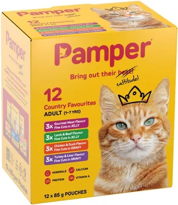 Pamper Adult Fine Cuts Country Multi-Pack Wet Cat Food: 21% Off