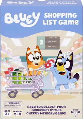 Bluey Shopping List Game, Memory & Matching Supermarket Fun