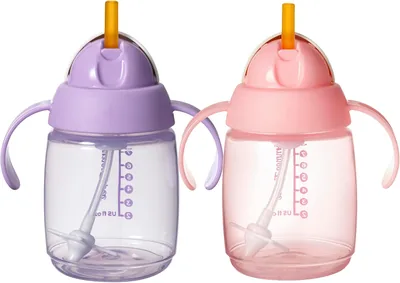 Tommee Tippee Vaso Entrenador Popote Silicón 240 ml 6+m Rosa - 24% Off