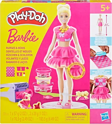 Play-Doh Set Barbie Ruffles en Bows met Poppetje