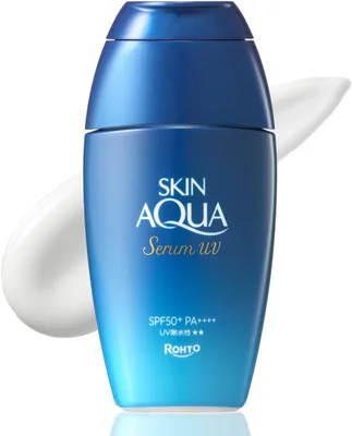 スキンアクア ハリュアニックセラム UV SPF 50+ PA++++ (エタノールフリー、香料フリー、無着色、パラベンフリー、敏感肌用) ベストプライス