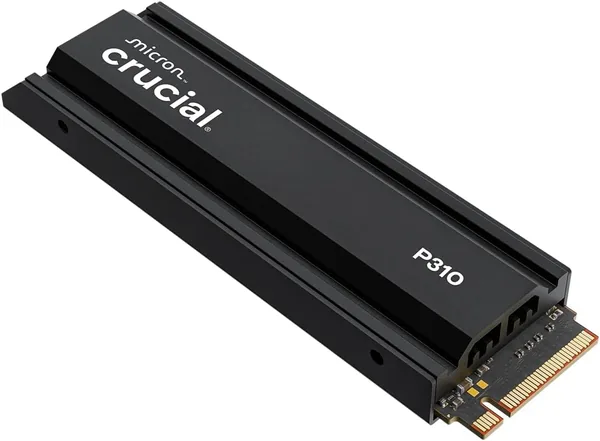 Crucial P310 2TB PCIe Gen4 NVMe M.2 Gaming SSD met Koelsysteem, tot 7100 MB/s, Compatibel met PlayStation 5 (PS5) - 17% Korting