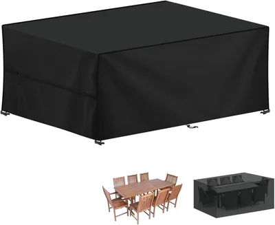 LAMUNI Garden Furniture Covers - 20% Off! 420D Oxford Klädd Outdoor Tabelldäck 250x100x80cm