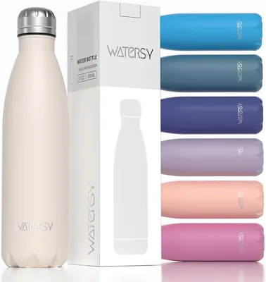 WATERSY Stainless Steel Water Bottle - 24hr Cold/Hot