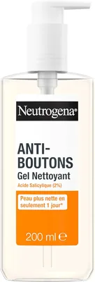 Neutrogena - Gel nettoyant anti-acné (200 ml) - Acide salicylique - Retire l'excès de sébum et les impuretés - 80% de réduction