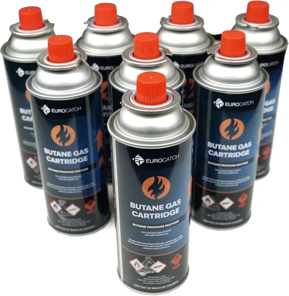 Eurocatch Butane Gas Cartridges - 8 Pieces 11% Off