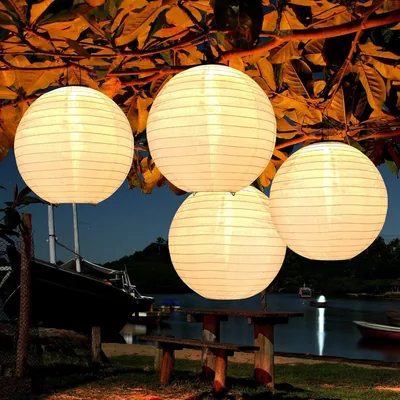 Bawoo Solar Laterne, Wasserdichtes Outdoor-LED-Licht, Warmweiß, Hängende Solarlaterne für den Garten