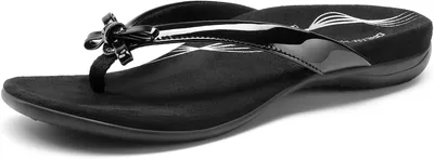 DREAM PAIRS Sandalias Ortopédicas con Lazo Mujer | Chanclas de Corcho con Soporte para el Arco, Sin Cordones, Cómodas para el Verano en la Playa