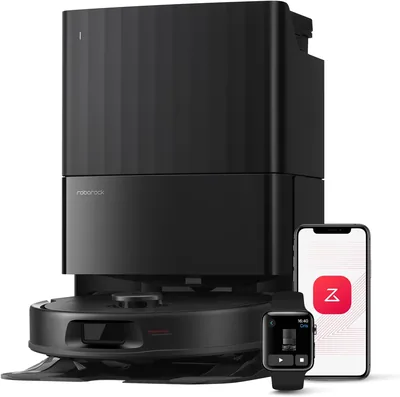 Roborock Robot Aspiradora QV 35A, 8000Pa de Potencia, Dos Paños Giratorios, Cepillos Anti-Enredamiento, Tecnología Reactiva - Mejor Oferta