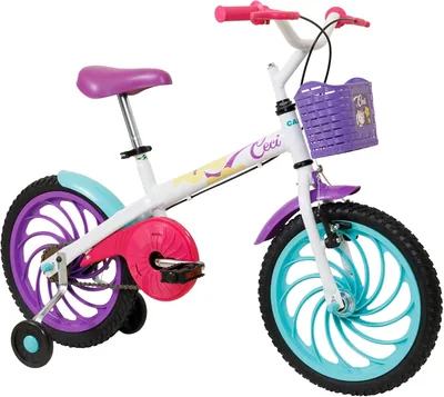 Caloi Bicicleta Infantil Ceci, Aro 16, Branca - 33% de Desconto