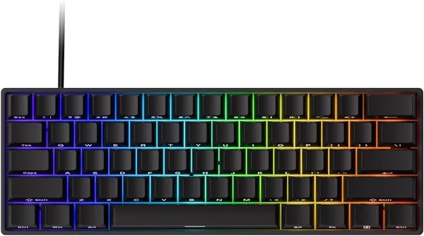 Teclado Mec nico Gamer Magn tico Akko x Monsgeek Fun60 Pro SP Preto 8k Switch Akko Glare Linear