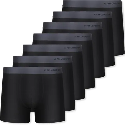 Boxers FM London 7 Pack pour Homme - Sans Étiquette, Confortable et Respirant