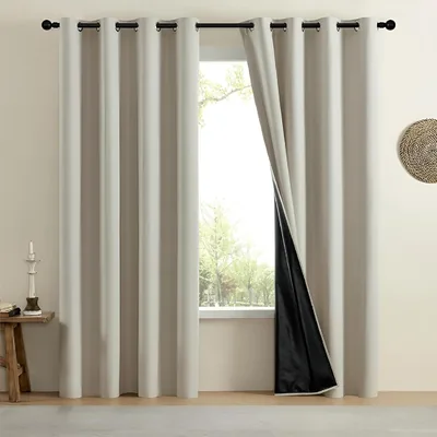 Cortinas HONGHCL Blackout 100% - Privacidad Ultra con Forro Negro (19% Off)