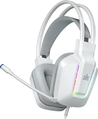 أذنيات اللعب OMIRE RB-C8 مع ميكروفون خفض الضوضاء RGB لأجهزة الكمبيوتر و PS4 و PS5 و Switch و Xbox
