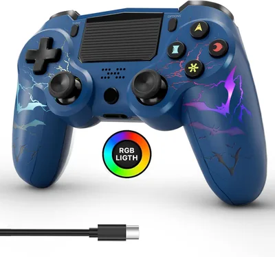 PS4 Wireless Controller LED with USB-C & Dual Motors - 10% Off
