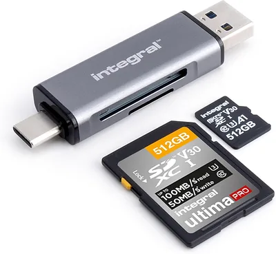 Integral microSD SD Card Reader USB 3.0 C Adapter - Best Deal