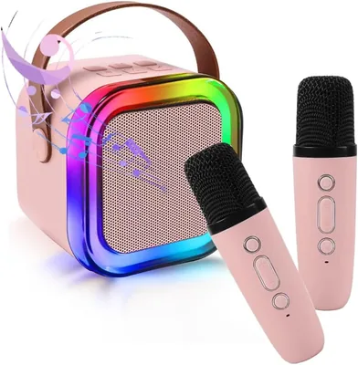 SUIJIEEN Karaoke Machine with 2 Microphones
