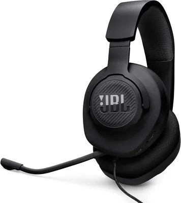 JBL Quantum 100M2 - Auriculares inalámbricos para juegos con cable y micrófono extraíble, con opción de silenciar