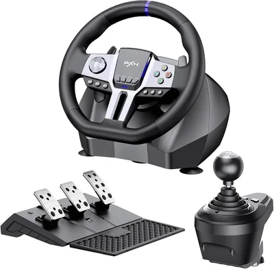 DW PXN V9 Gen 2 Gaming Wheel: 270-900° 3 Pedals, Gear Shifter - Best Deal