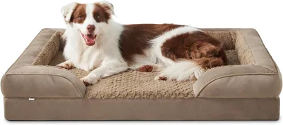 JOEJOY Large Orthopedisch Hondbed, Wasbaar Katbed met Honingraatstructuur en Verwijderbare Waterdichte Liner - 15% Korting