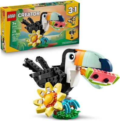 LEGO Creator 3 in 1 Wild Animals - Tropical Toucan Building Toy