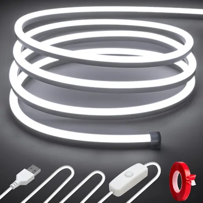 3m Cozylady Neon Strip Lights USB LED Rope - 120LED/M