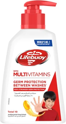 LIFEBUOY Hand Wash, 180 ML, 100% Stronger Germ Protection