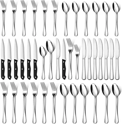 TFMOJHST 36 Piece Silverware Set Best Deal