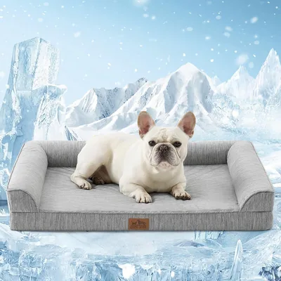 COZY KISS Cooling Dog Bed Orthopedic Foam