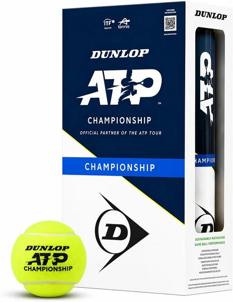 DUNLOP ATP Championship Tennis Ball for Sand, Hard Court and Grass