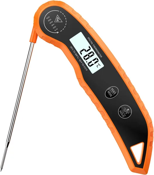 DOQAUS Digital Kåt Thermometer, 3s Inständ Läsning, Faltbar Probe - Spar 35% Off