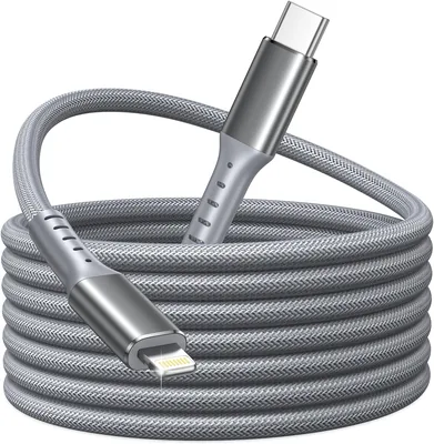 Kabel USB C do Lightning 3 m, długi kabel ładowania iPhone'a USB C z certyfikatem MFi Power Delivery